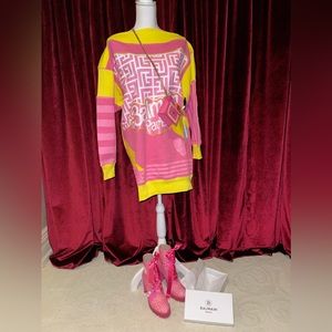 Balmain X Barbie sweater dress
